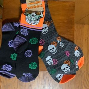 🆕 BOO! COLLECTION-BASIC RESOURCES LADIES 2 PACK HALLOWEEN SOCKS 🎃